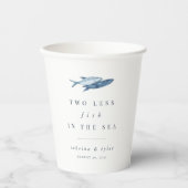 Zwei Personalisierte Hochzeiten: weniger Fisch im  Pappbecher (Vorderseite)