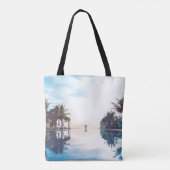 Zwei Personen stehend am Pool Tasche (Rückseite)