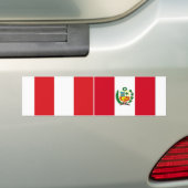ZWEI Peru Staatsflagge Autoaufkleber (Auf Auto)