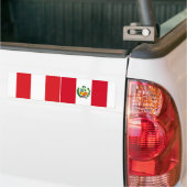 ZWEI Peru Staatsflagge Autoaufkleber (Auf Lkw)