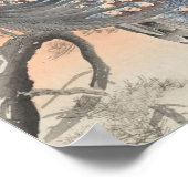 Zwei Pfauen Vintag Poster (Ecke)