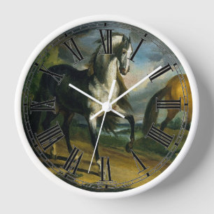 Zwei Pferde 1808 Uhr