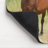 Zwei Pferde auf einem Feld Mousepad (Ecke)
