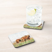 Zwei Pferde im Entwurf sind arbeitsbereit Untersetzer (Rechte Seite)