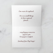 Zwei Pferde in der Koppel, Karte (Innenseite)