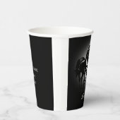 Zwei Pferde in der Liebe Schwarz-weißes Pferdefreu Pappbecher (Rechts)