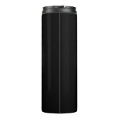 Zwei Pferde in der Liebe Schwarz-weißes Pferdefreu Thermosbecher (Rückseite)