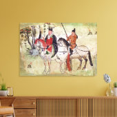 Zwei Pferde in einer Landschaft Leinwanddruck (Insitu (Wohnzimmer))