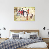 Zwei Pferde in einer Landschaft Leinwanddruck (Insitu (Schlafzimmer))