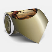 Zwei Pferde Krawatte (Gerollt)