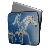 Zwei Pferde Laptopschutzhülle (Vorderseite Links)