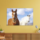 Zwei Pferde Leinwanddruck (Insitu (Wohnzimmer))