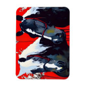 Zwei Pferde Magnet (Vertikal)