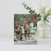 Zwei Pferde Postkarte (Stehend Vorderseite)