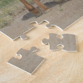 Zwei Pferde spielen Puzzle (Seite)