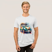 Zwei Pferde Tri-Blend Shirt (Vorderseite voll)