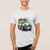 Zwei Pferde Tri-Blend Shirt (Vorderseite)