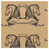 zwei Pferde und Pferde Stoff (Nahaufnahme)