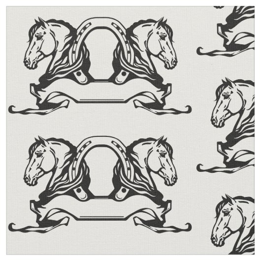 zwei Pferde und Pferde Stoff (Nahaufnahme)