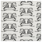 zwei Pferde und Pferde Stoff (Muster)