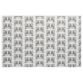 zwei Pferde und Pferde Stoff (Fat Quarter (45,7 x 55,9 cm))