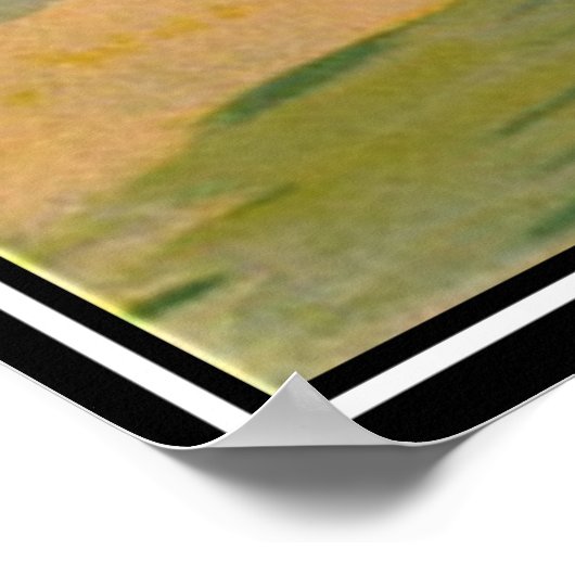 Zwei Pferde Vintage Retro Print Poster (Ecke)