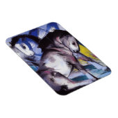 Zwei Pferde (von Franz Marc) Magnet (Rechte Seite)