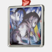 Zwei Pferde (von Franz Marc) Ornament Aus Metall (Links)