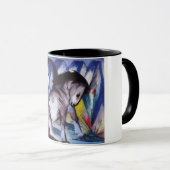 Zwei Pferde (von Franz Marc) Tasse (VorderseiteRechts)