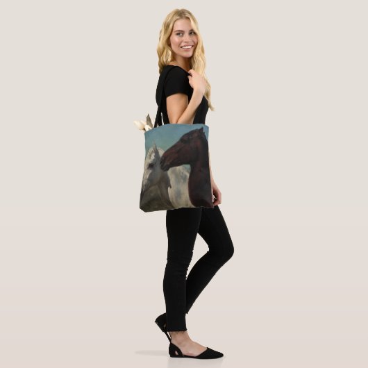 Zwei Pferde von Rosa Bonheur Tasche (Am Model)