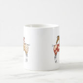 Zwei PferdeAppaloosa u. Farben-Entwurf Kaffeetasse (Mittel)