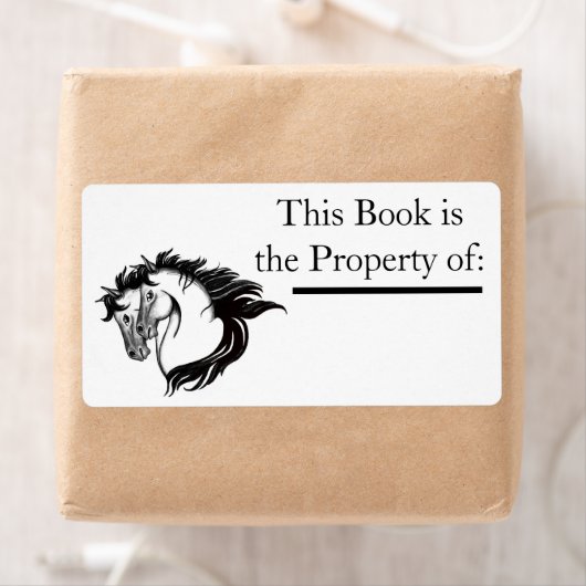 Zwei Pferdeköpfe - Etikett (Insitu)