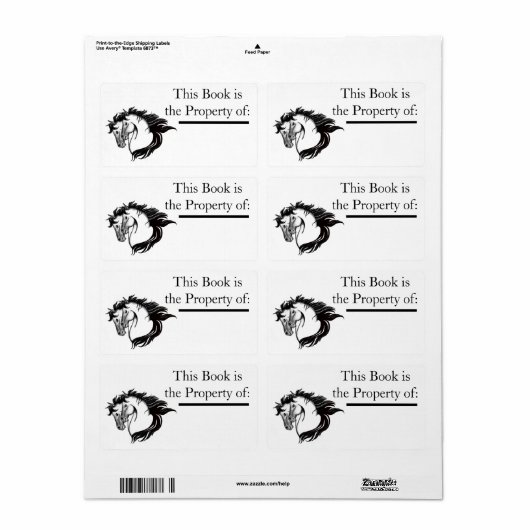 Zwei Pferdeköpfe - Etikett (Vorne)