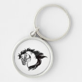 Zwei Pferdeköpfe Schlüsselanhänger (Vorne)