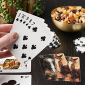 Zwei Pferdespielkarten Spielkarten (In Situ)