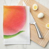 Zwei Pfirsiche Geschirrtuch (Viertel Falte)