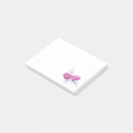 Zwei Pflaumenkiefern zeichnend Kunstposten Post-it Klebezettel