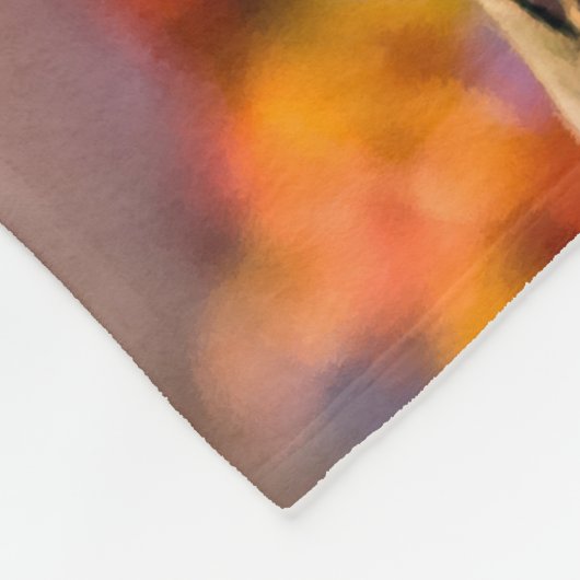 Zwei Phantastische Sakura-Blume. Rosa, blauer Hint Fleecedecke (Ecke)