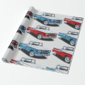 Zwei Pickups Geschenkpapier (Ungerollt)