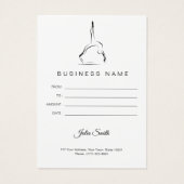 Zwei Pilates-Posen auf dem Reformer (Rückseite)