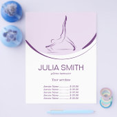 Zwei Pilates-Posen auf dem Reformer | Farbe Flyer (Einzeln)