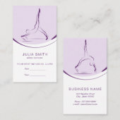 Zwei Pilates-Posen auf dem Reformer | Farbe Terminkarte (Vorne/Hinten)