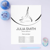 Zwei Pilates-Posen auf dem Reformer Flyer (Einzeln)