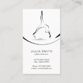 Zwei Pilates-Posen auf dem Reformer Treuekarte (Rückseite)