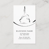 Zwei Pilates-Posen auf dem Reformer Visitenkarte (Rückseite)