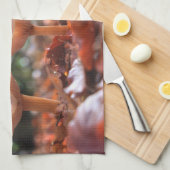 Zwei Pilze Geschirrtuch (Viertel Falte)