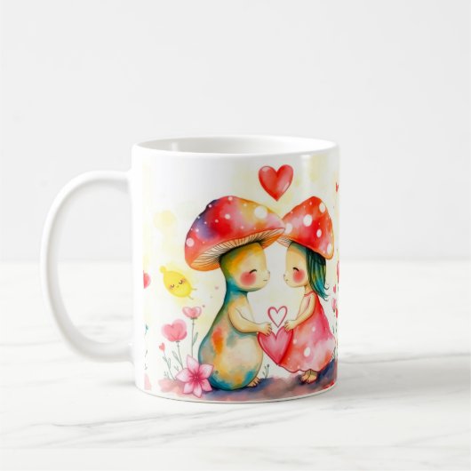 Zwei Pilzliebhaber Kaffeetasse (Links)