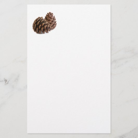 Zwei pinecones briefpapier (Vorderseite)