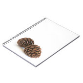Zwei pinecones notizblock (Linke Seite)