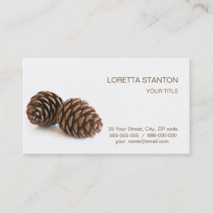 Zwei pinecones visitenkarte